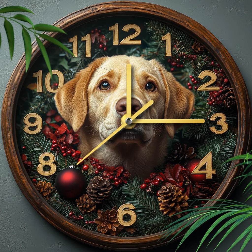 Mini Lab Clock Labrador Retriever Silent Wall Clock – Montero Milan