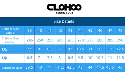 CLOHOO Men's Business Casual Shoes Handmade Layered Cowhide Rubber Bottom Leather Footwear for Office And Leisure