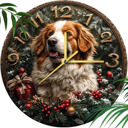 White Retriever Silent Wall Clock - Montero Milan