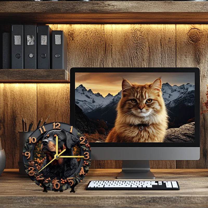 Rottweiler Silent Wall Clock - Montero Milan