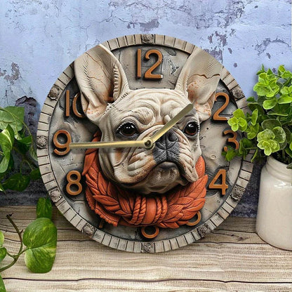 French Bulldog Silent Wall Clock - Montero Milan