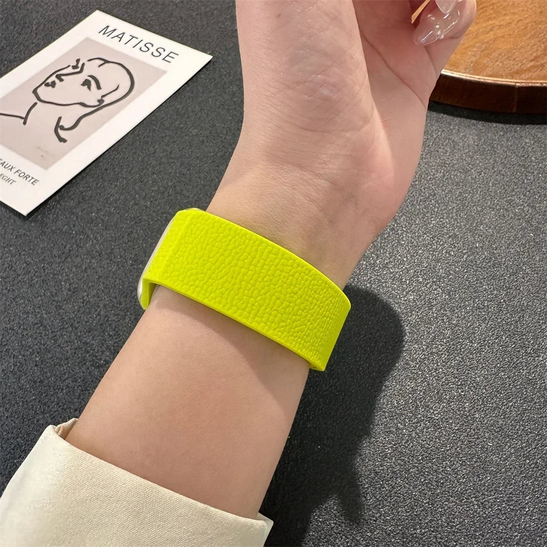 Magnetic Leather Apple Watch Band