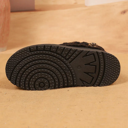New boots women's 2025 non-slip warm thickened snow velvet short boots winter short cotton shoes