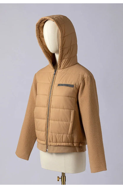 K1036W Luxury brand women's Clothing high-quality women's winter hooded jackets