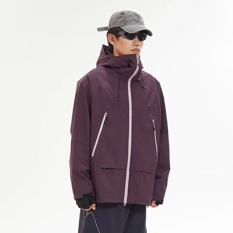New Men Waterproof Hiking Jacket Women Windproof Sports Coat High Quality Hooded Jacket Outdoor Ride Climbing Running Jacket
