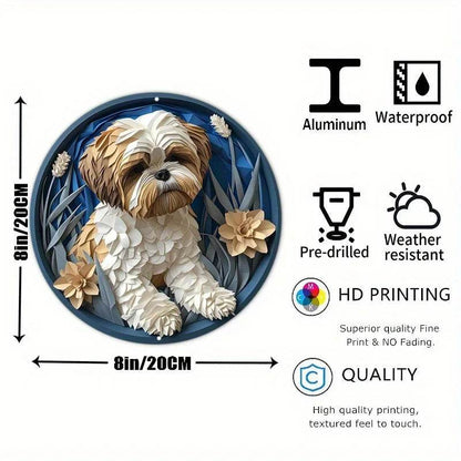 Pug Dog Flat 3D Ornament - Montero Milan