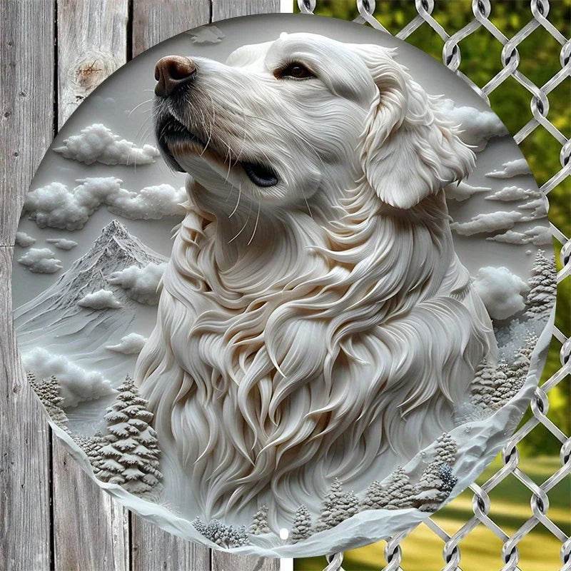 Great Pyrenees Dog Flat 3D Ornament - Montero Milan