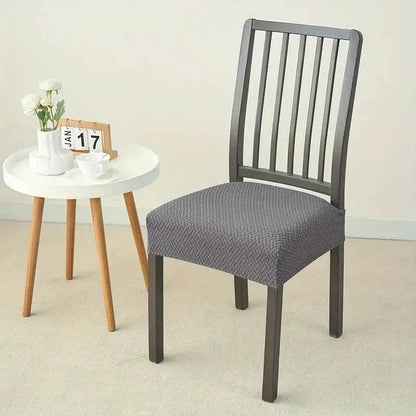 1PC Stretch Dining Chair Seat Cover Jacquard Solid Color Chairs Covers Removable Anti-Dust Chair Cushion Slipcovers Hotel Home - Montero Milan