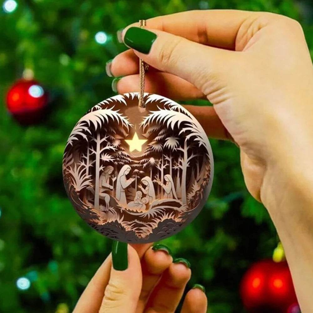 Classic Christmas Nativity Ornaments (1 / 6 / 12 PCs) - Montero Milan