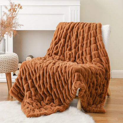 Luxury Faux Fur Throw Blanket