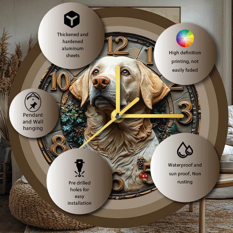 Labrador Retriever Silent Wall Clock - Montero Milan