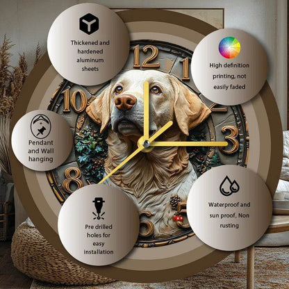 Labrador Retriever Silent Wall Clock - Montero Milan