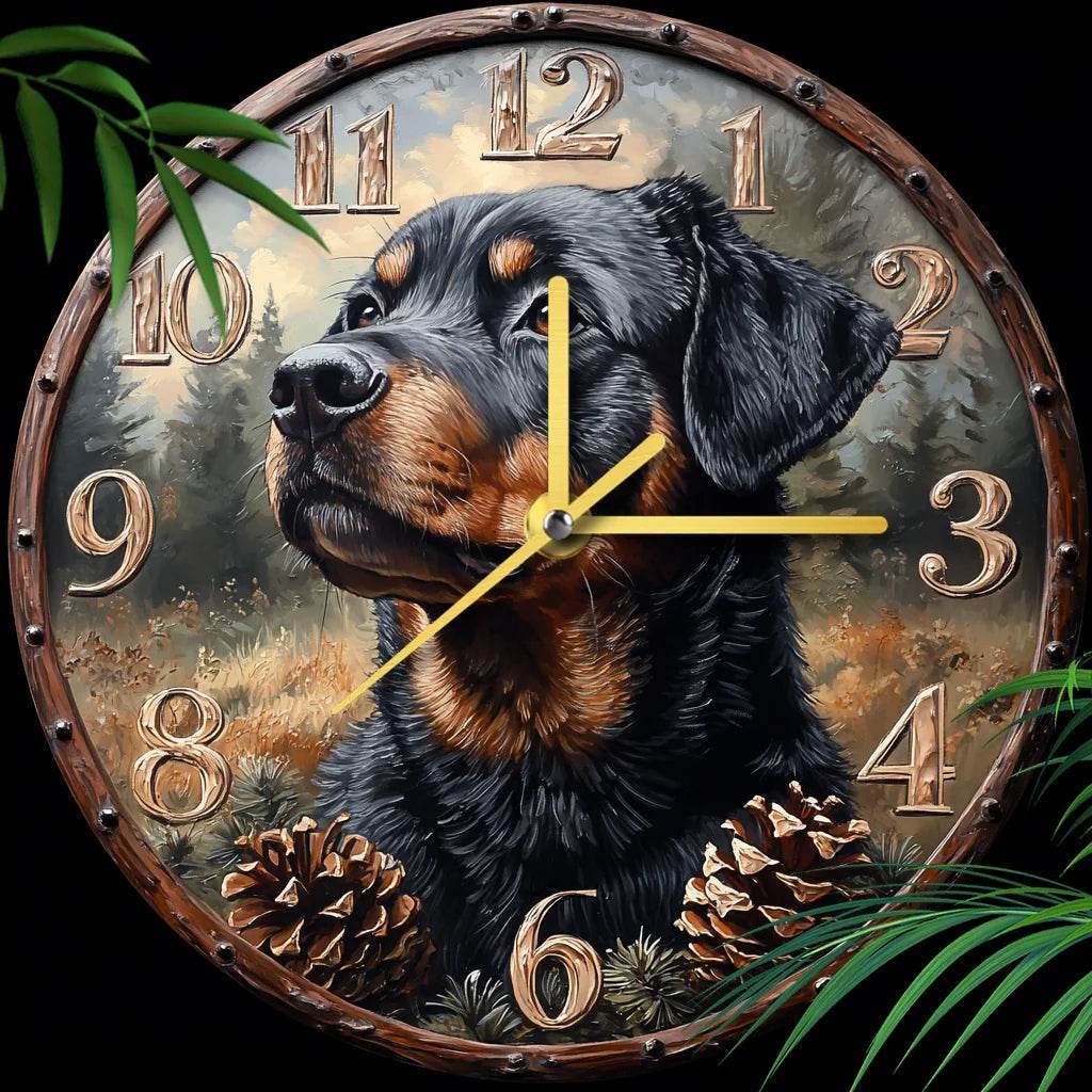 Rottweiler Silent Wall Clock - Montero Milan