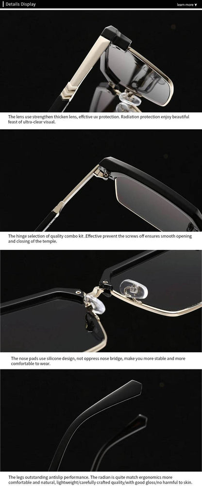 SHAUNA Square Women Fashion Sunglasses Gradient Men Vintage Green Sun Glasses Shades UV400 - Montero Milan