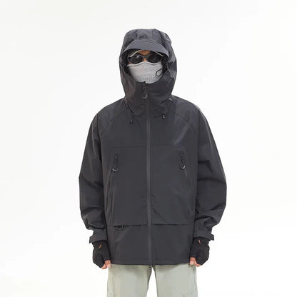 New Men Waterproof Hiking Jacket Women Windproof Sports Coat High Quality Hooded Jacket Outdoor Ride Climbing Running Jacket
