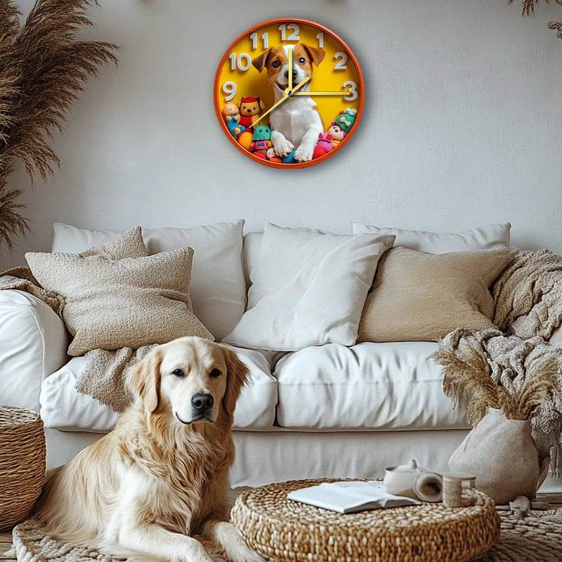 Jack Russell Terrier Silent Wall Clock - Montero Milan