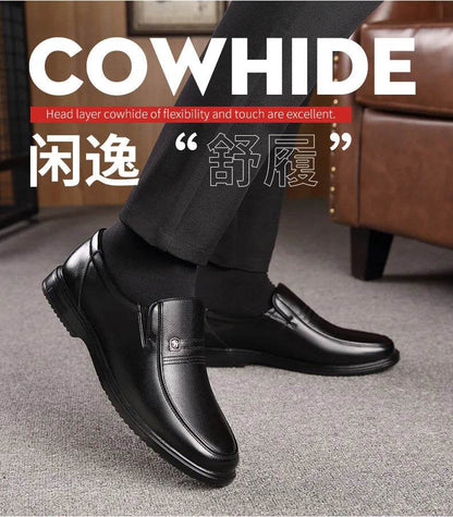 Leather Men Formal Shoes Luxury Brand 2025 Men's Loafers Dress Moccasins Breathable Slip on Black Driving Shoes Plus Size 38-46 - Montero Milan