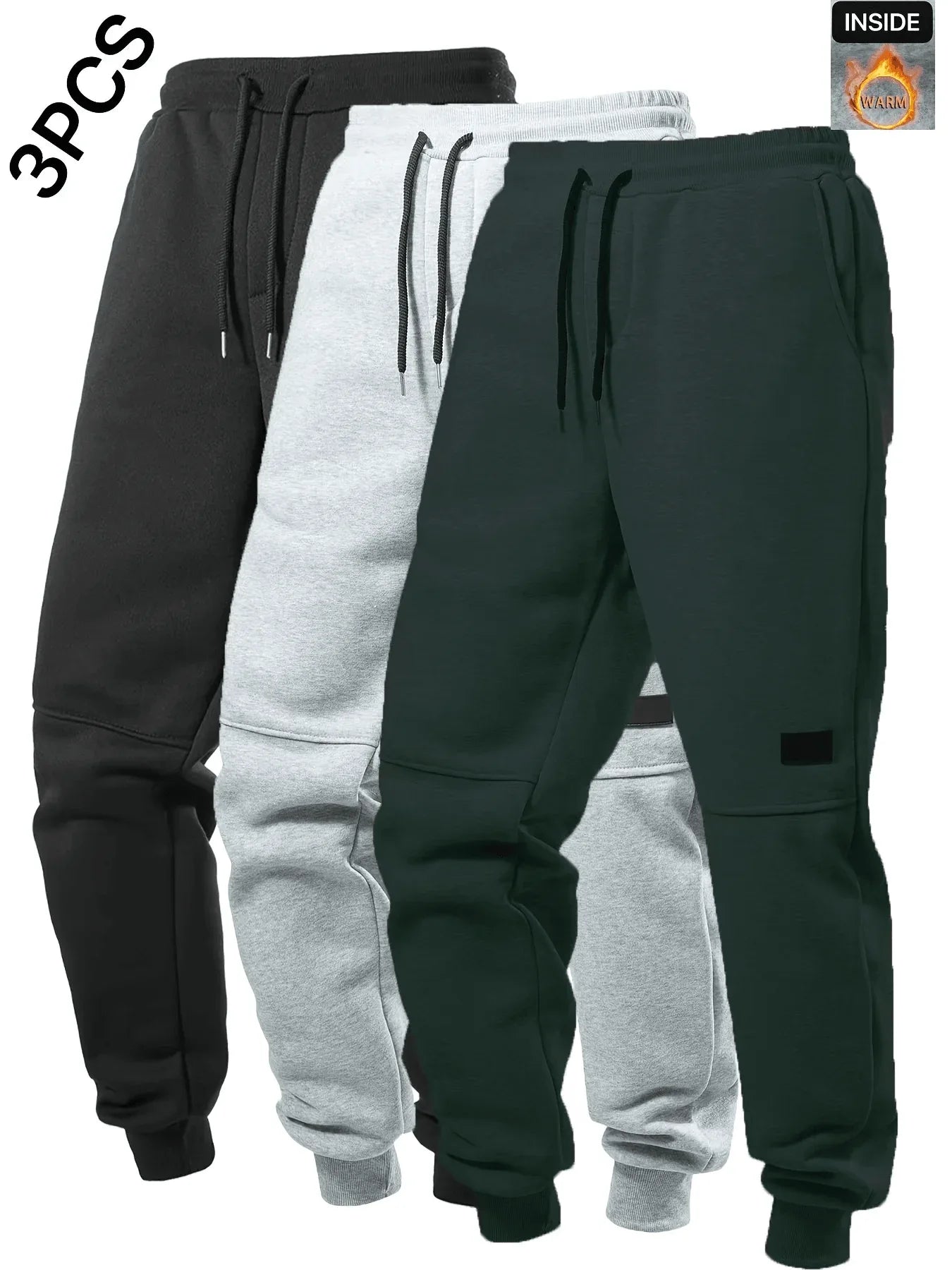 3-Pack Men's Fleece Jogger Sweatpants - Montero Milan