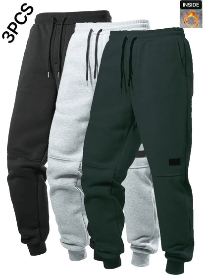 3-Pack Men's Fleece Jogger Sweatpants - Montero Milan