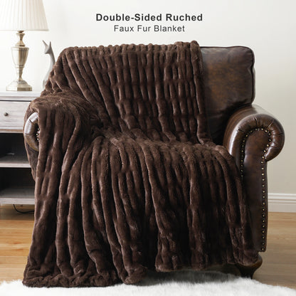 Luxury Faux Fur Throw Blanket