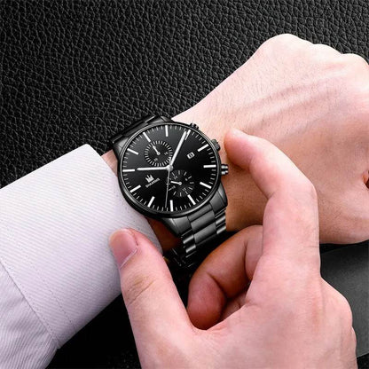Luxury Stainless Steel Watch & Bracelet Set (Buy 2 Get 1 Free) - Montero Milan
