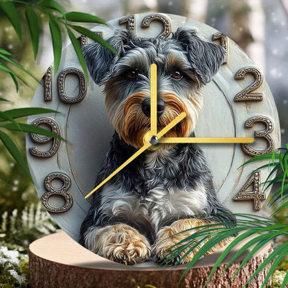Schnauzer Silent Wall Clock - Montero Milan
