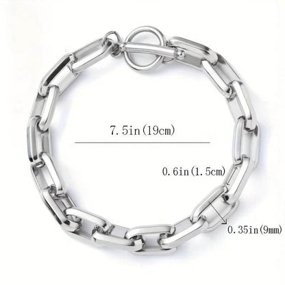 Titanium Steel Chain-Link Bracelet - Montero Milan