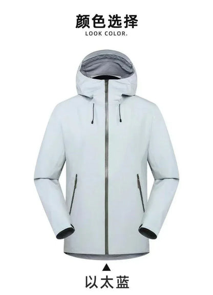 ARC BETA Embroidery Logo Rain Jacket Sports Ski Camping Outdoor Mountain Climbing Windproof Waterproof Three Layer Unisex Coat