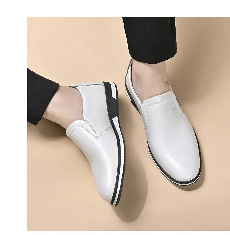 Luxury Men's Leather Shoes Comfortable Loafers Slip on Male Moccasins Non Slip Driving Shoes High Quality Men Shoes Plus Size
