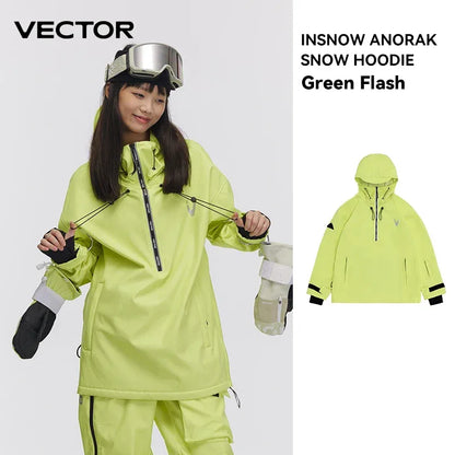 Men Women Solid Color Ski Jacket Ski Pants Warm Windproof Winter Overalls Hoodie Waterproof Outdoor Sports Clothing Snowboard