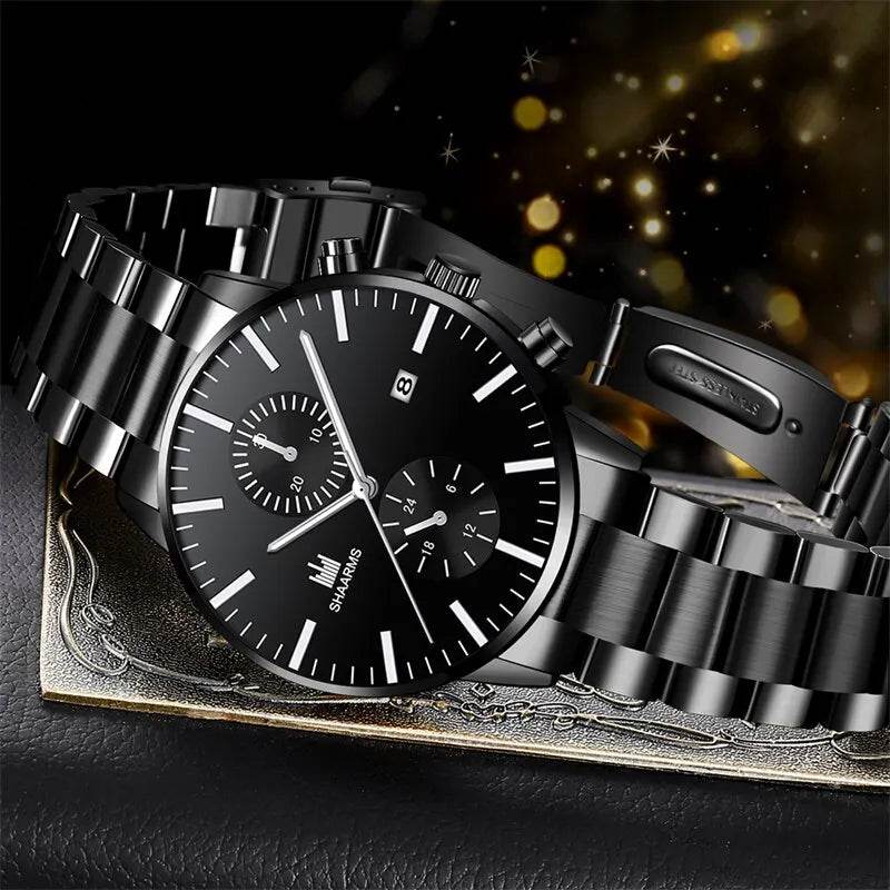Luxury Stainless Steel Watch & Bracelet Set (Buy 2 Get 1 Free) - Montero Milan