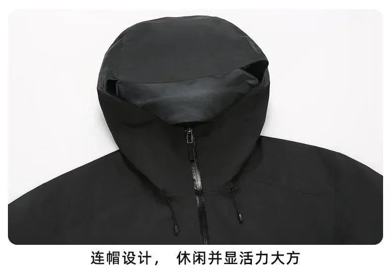 ARC BETA Embroidery Logo Rain Jacket Sports Ski Camping Outdoor Mountain Climbing Windproof Waterproof Three Layer Unisex Coat