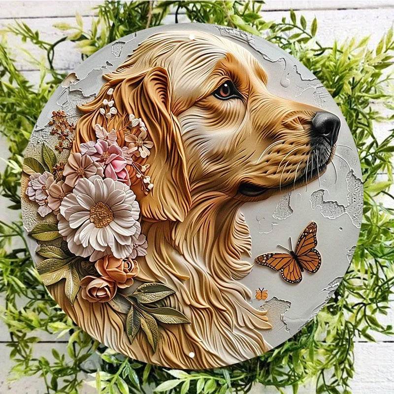 Golden Retriever Flat 3D Ornament - Montero Milan