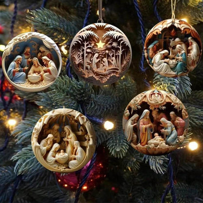 Classic Christmas Nativity Ornaments (1 / 6 / 12 PCs) - Montero Milan