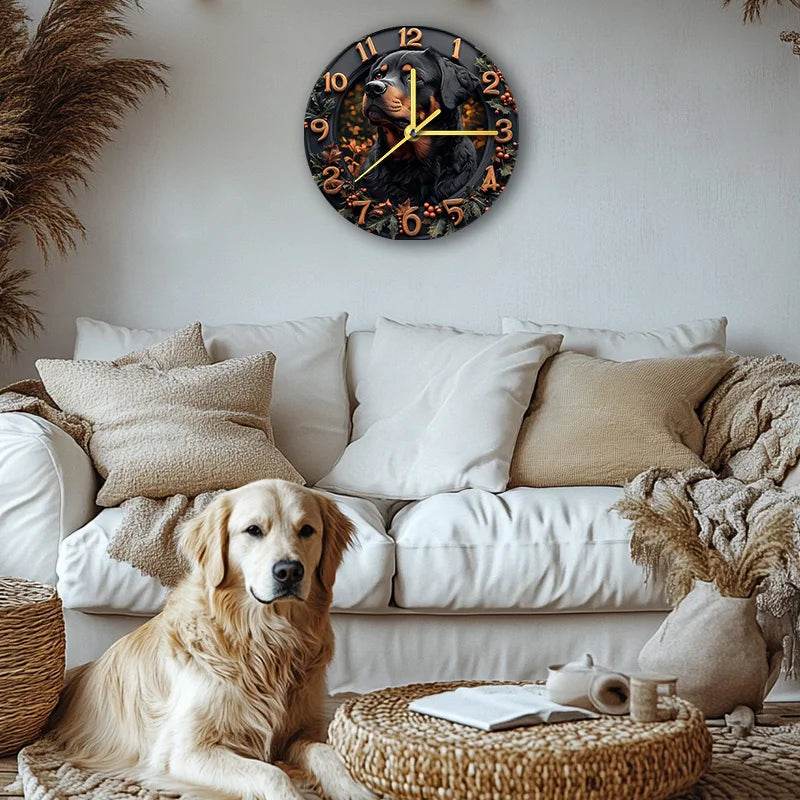 Rottweiler Silent Wall Clock - Montero Milan