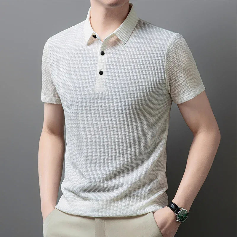 AirKnit Breathable Textured Polo Shirt