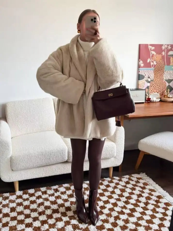 faux fur coat women