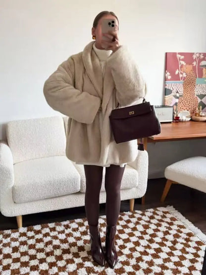 faux fur coat women