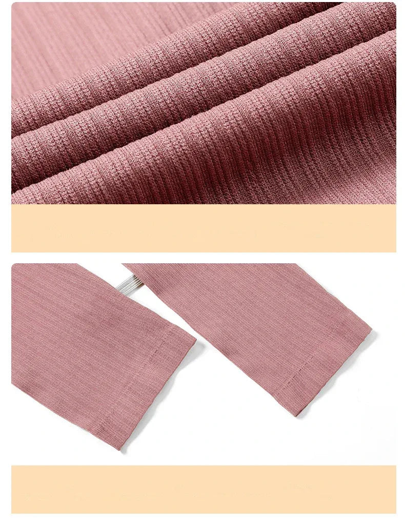 1 Set Warm Thermal Underwear Sexy Ladies Intimates Long Johns Women Shaped Sets Female Middle Collar Thermal Shaping Clothes