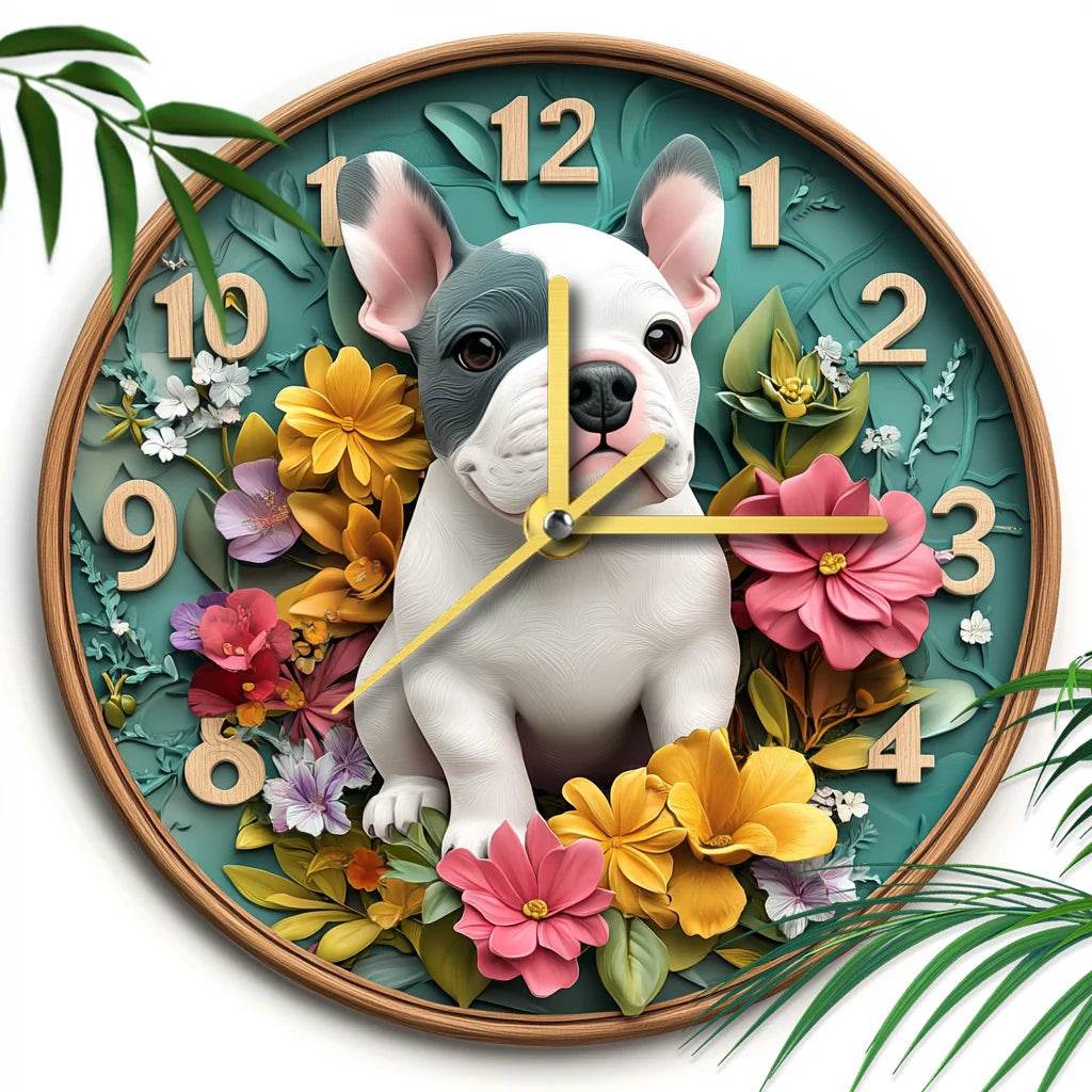 Bullmastiff Silent Wall Clock - Montero Milan