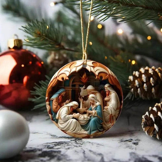 Classic Christmas Nativity Ornaments (1 / 6 / 12 PCs) - Montero Milan