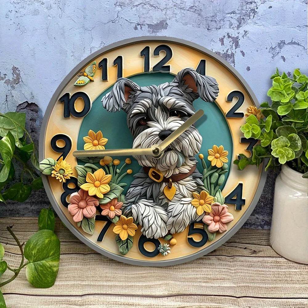 SchnauzerSilen t Wall Clock - Montero Milan