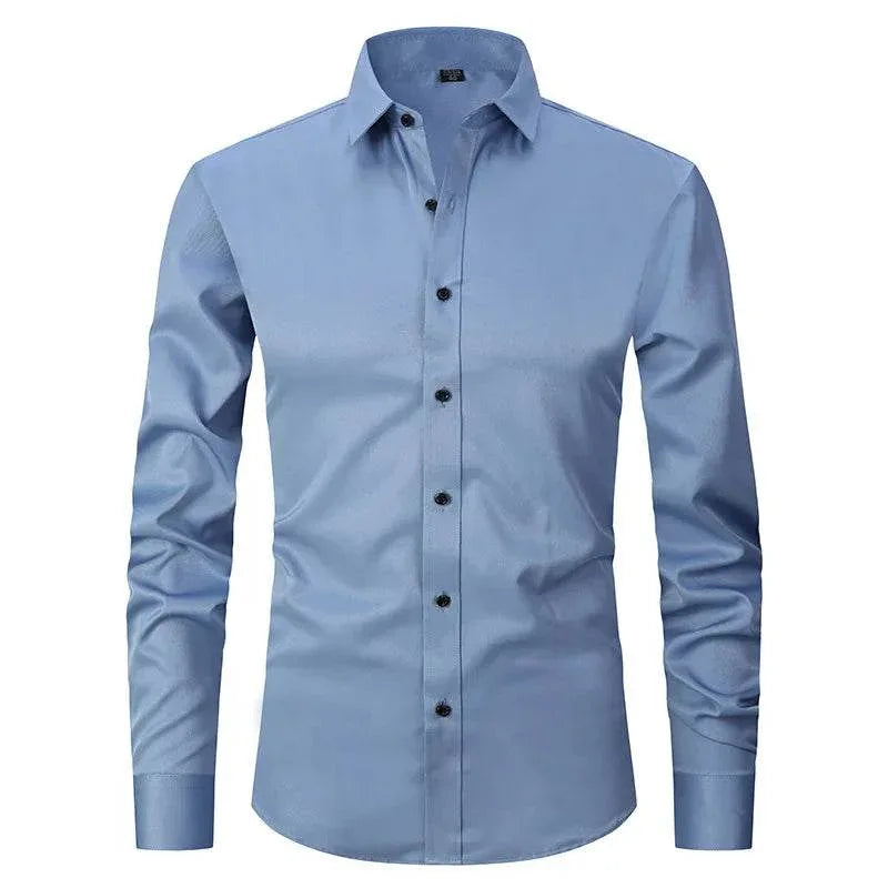 Smart Cotton-Blend Dress Shirt - Montero Milan