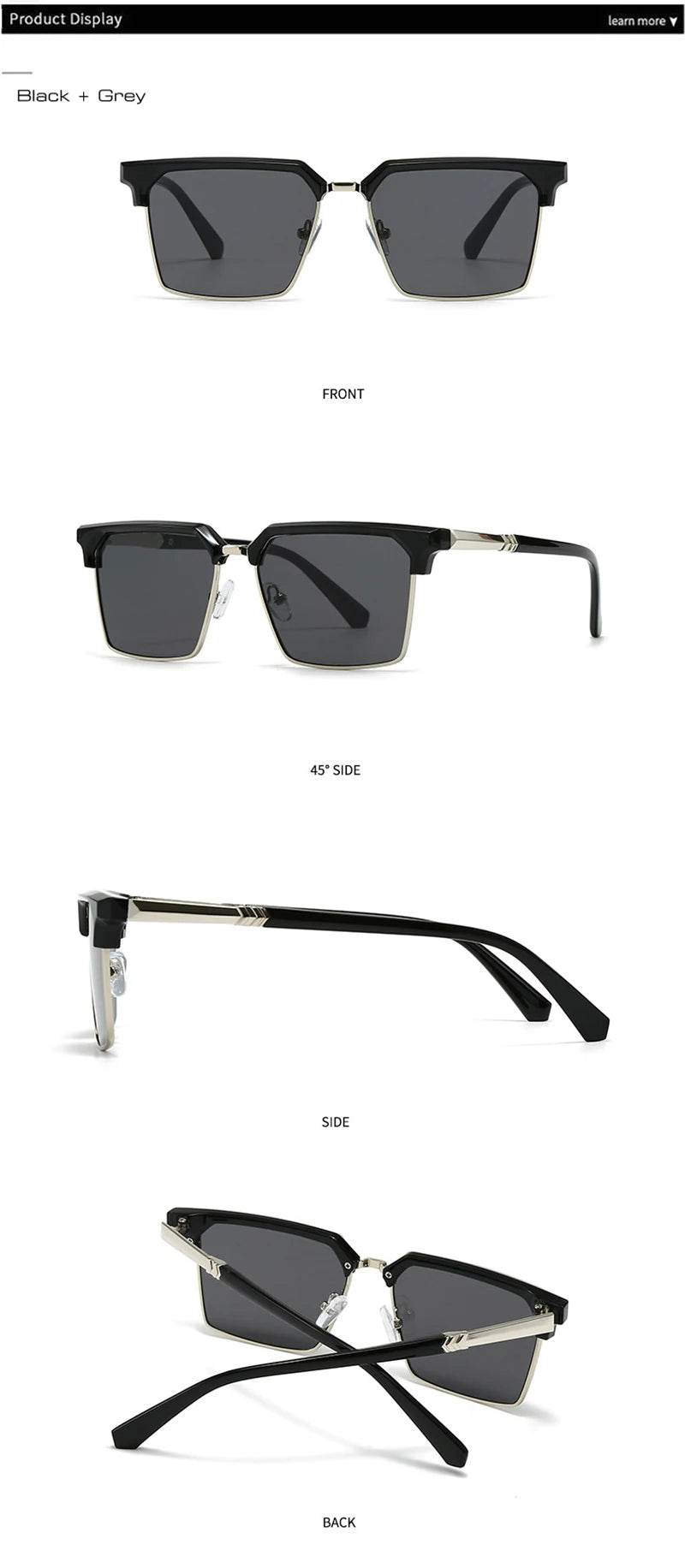 SHAUNA Square Women Fashion Sunglasses Gradient Men Vintage Green Sun Glasses Shades UV400 - Montero Milan