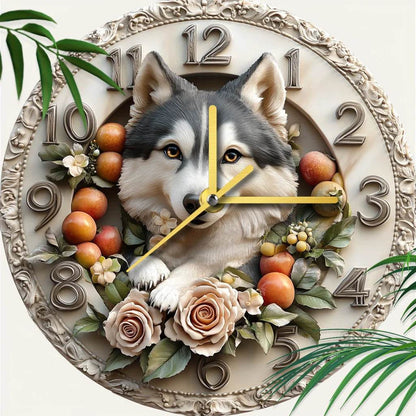 Alaskan Malamute Silent Wall Clock - Montero Milan