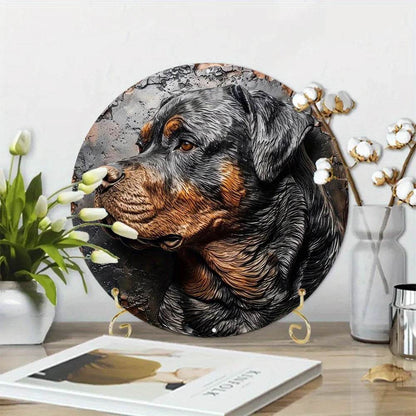 Rottweiler Dog Flat 3D Ornament - Montero Milan