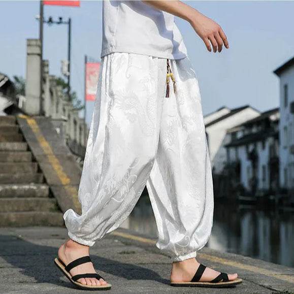Samurai Style Wide-Leg Trousers - Montero Milan