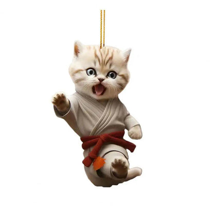 Kung Fu Cat Ornament ( 1 PCs / 4 PCs ) - Montero Milan