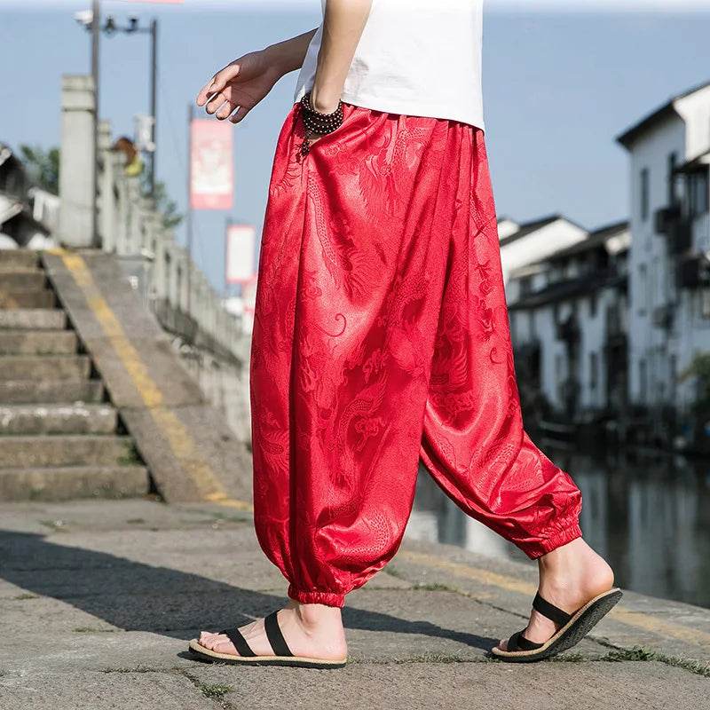 Samurai Style Wide-Leg Trousers - Montero Milan
