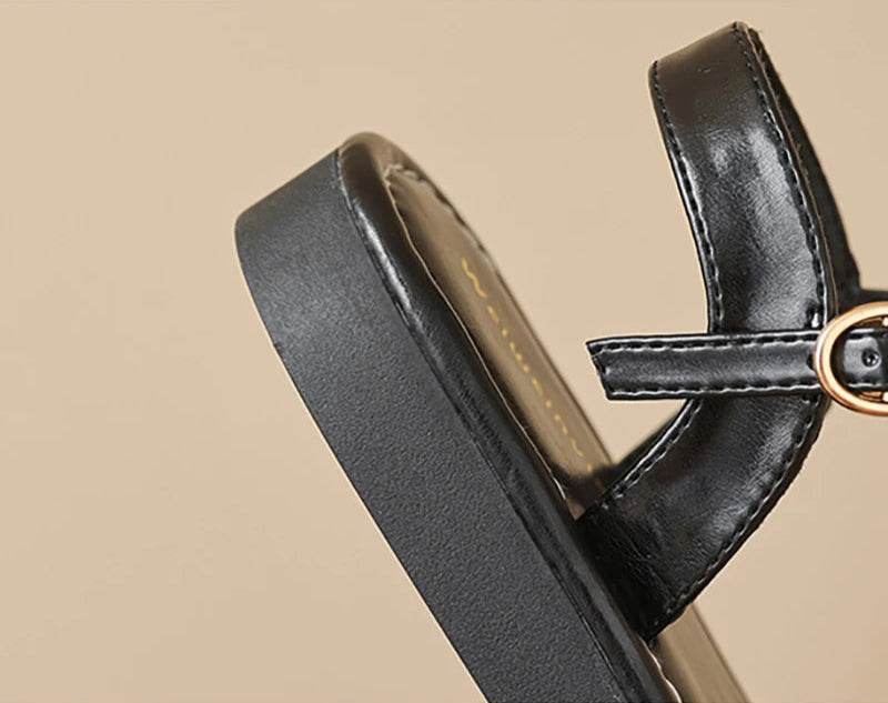 Vesta Leather Sandals - Montero Milan